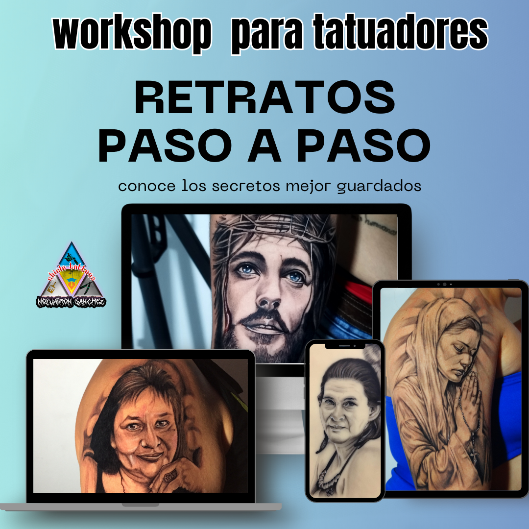 retratos paso a paso en tatuajes workshop